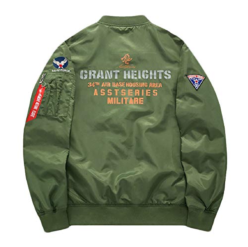 CORIRESHA Apollo NASA Patches Slim Fit Bomber Jackets