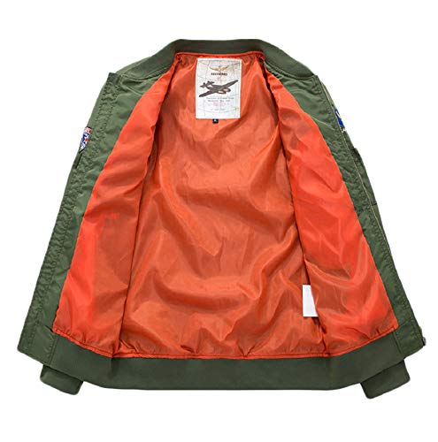 CORIRESHA Apollo NASA Patches Slim Fit Bomber Jackets