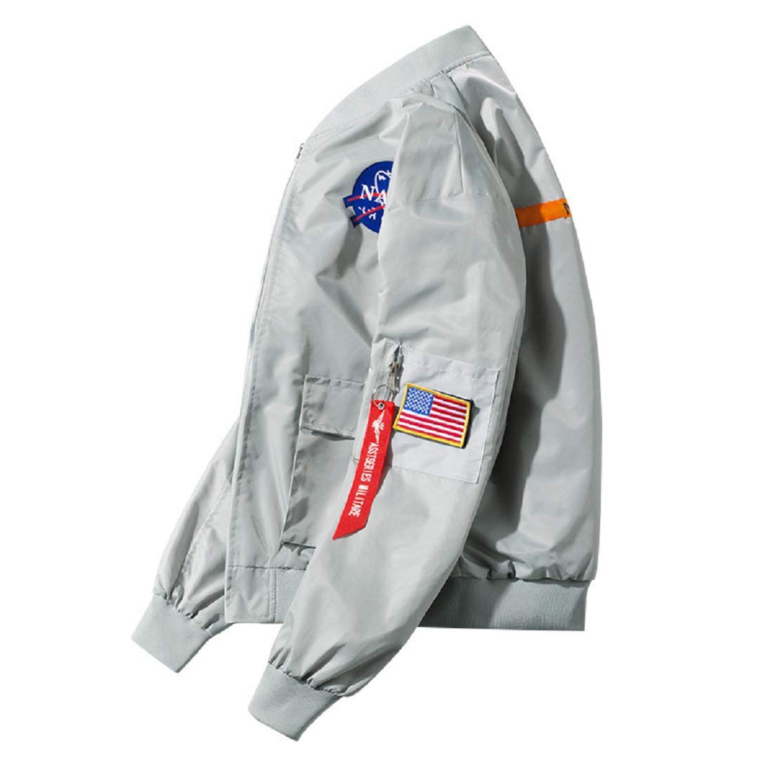CORIRESHA Apollo NASA Parches Chaquetas bomber ajustadas 