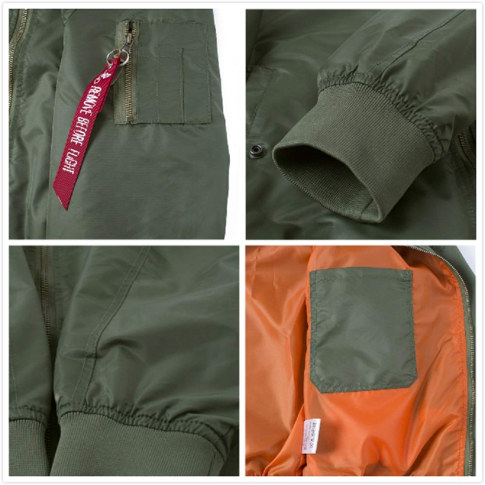 CORIRESHA Chaqueta con parches bordados para exteriores 