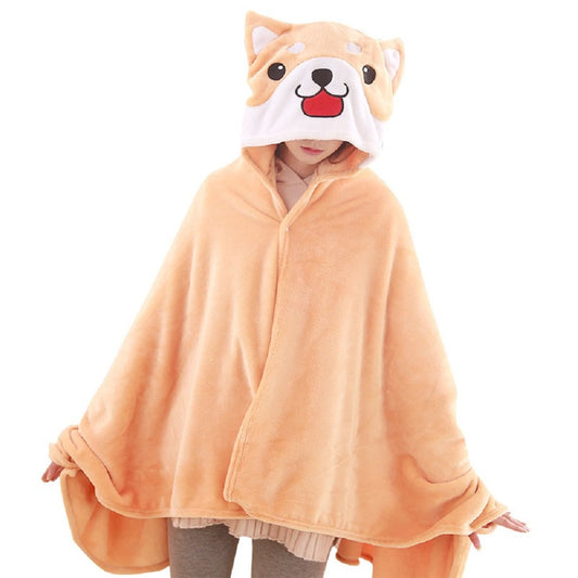 CORIRESHA Shiba Inu Dog Hoodie Cloak