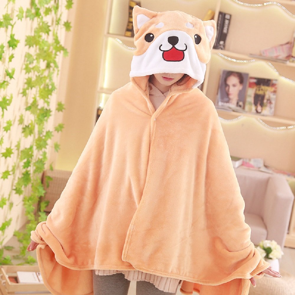 CORIRESHA Shiba Inu Dog Hoodie Cloak