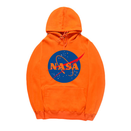 CORIRESHA Sudadera con capucha con logo frontal de la NASA