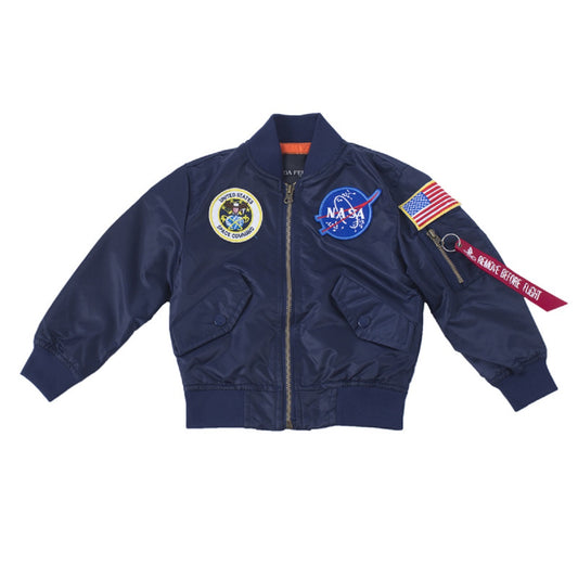 CORIRESHA Kids NASA Embroidery Jacket