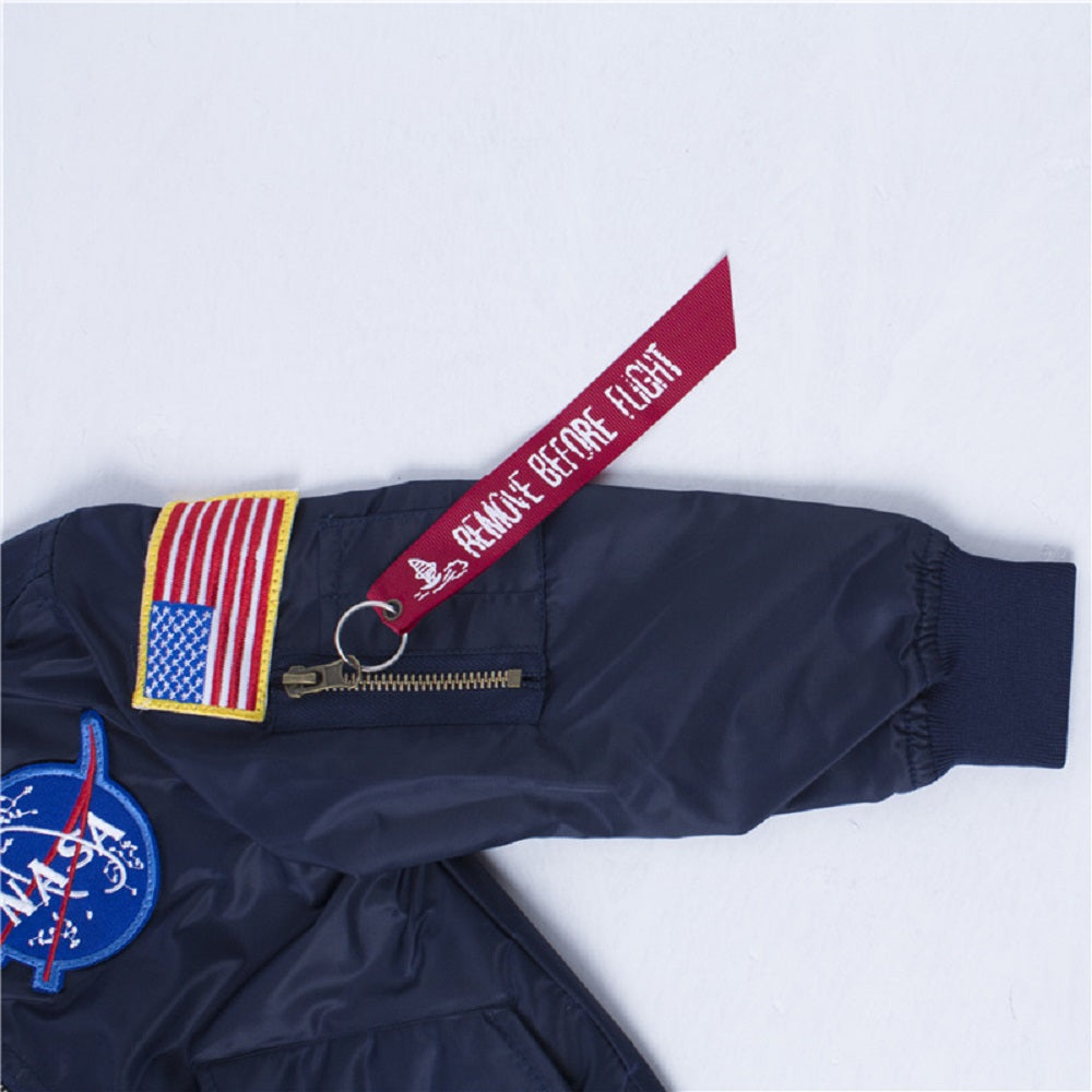 CORIRESHA Chaqueta con bordado de la NASA para niños